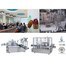 Automatic Liquid Bottling Equipment Bottle Cap Machine 30-40bottles/Min 10-500ml